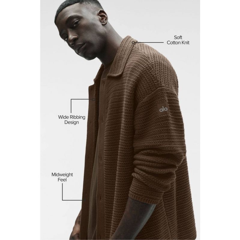 Shift Knit Button Up Long Sleeve
