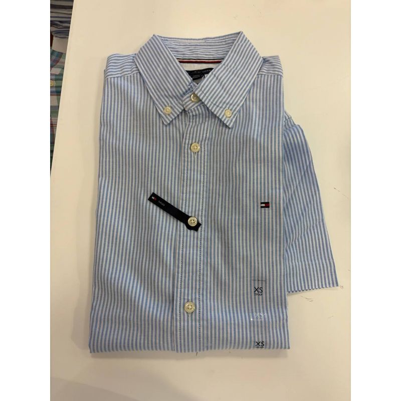 Camisa regular fit stretch manga curta oxford