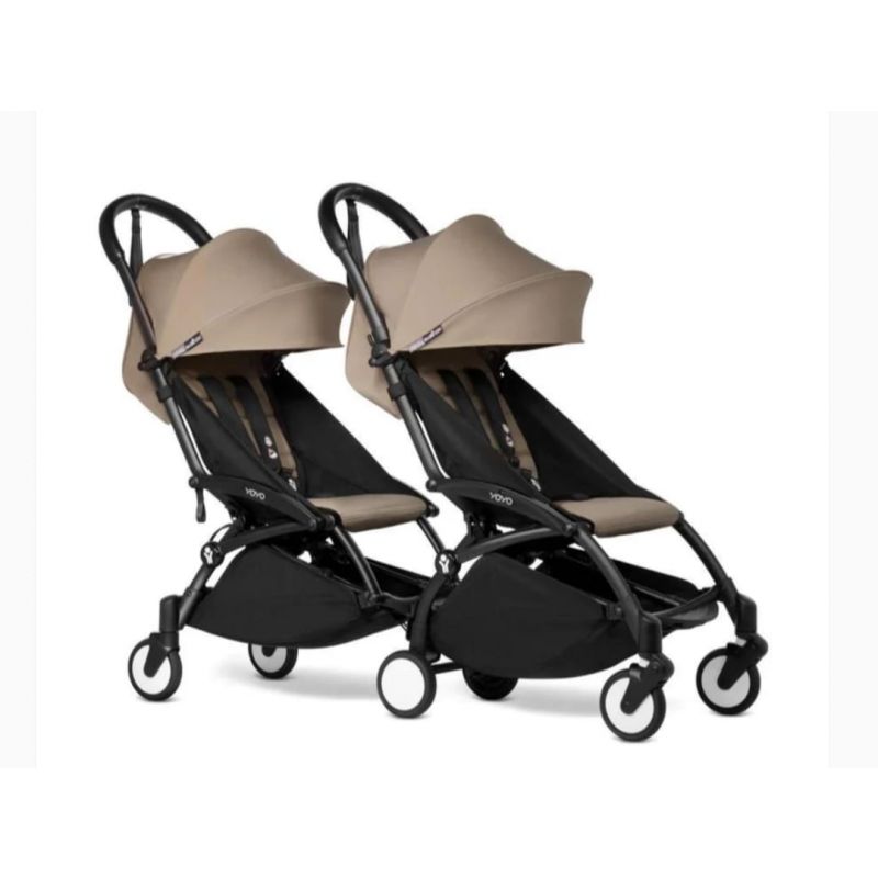 BABYZEN YOYO DOUBLE STROLLER BUNDLE - TAUPE | BLACK