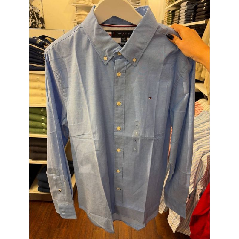 Camisa social manga longa REGULAR fit linho e algodão