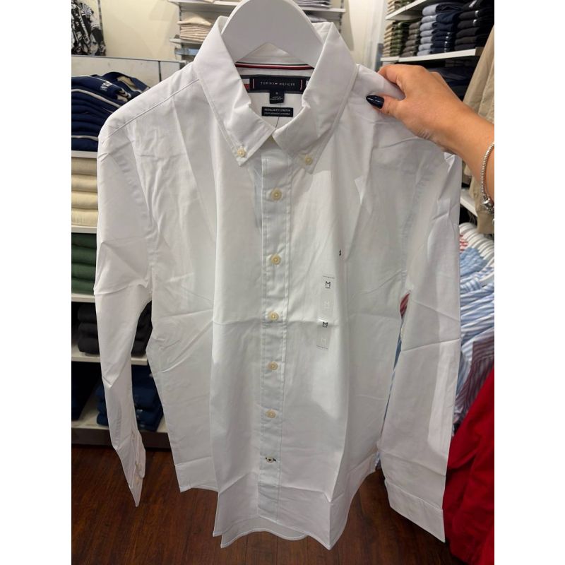 Camisa social manga longa REGULAR fit linho e algodão