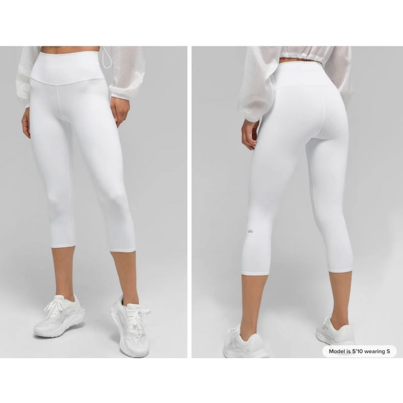 High-Waist Airbrush Capri
