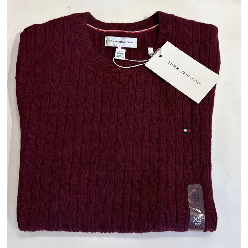 sweater tricot trançado manga curta