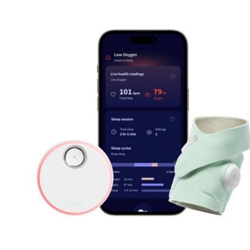 Owlet Dream Sock - FDA-Cleared Smart Baby Monitor with Live Health Readings and Notifications