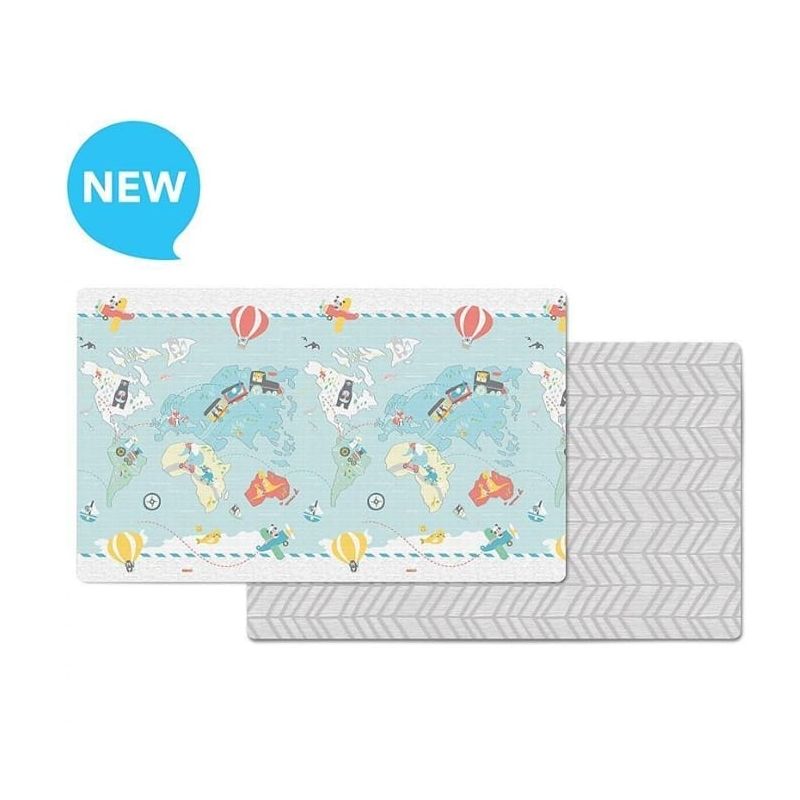 SKIP HOP DOUBLEPLAY REVERSIBLE PLAYMAT LITTLE TRAVELERS, MULTICOLOR