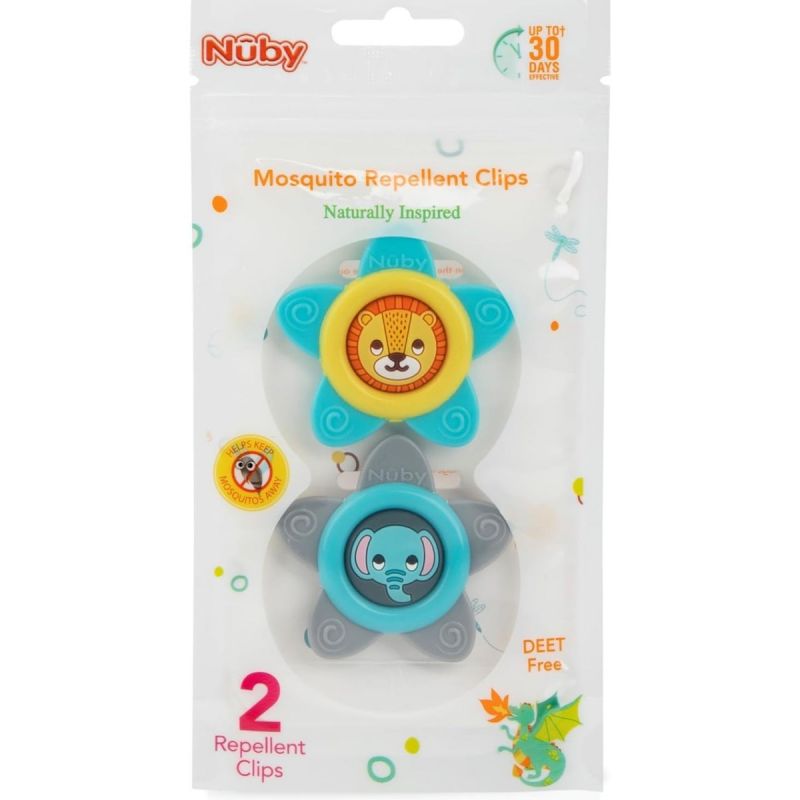 Dr. Talbot's Mosquito Clips for Baby & Toddler with Naturally Inspired Ingredients, Citronella & Lemongrass, DEET Free, 1 Pack (2 Clips), Oil