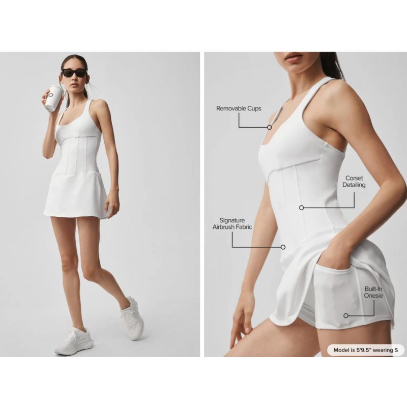 Airbrush Sparks Fly Corset Tennis Dress