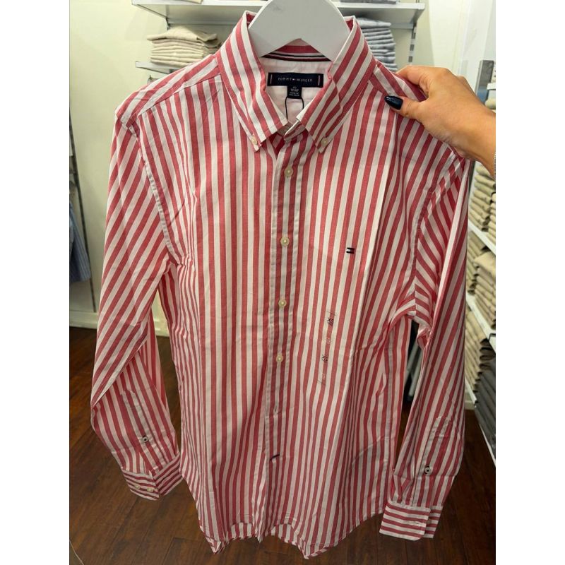 Camisa social manga longa REGULAR fit linho e algodão