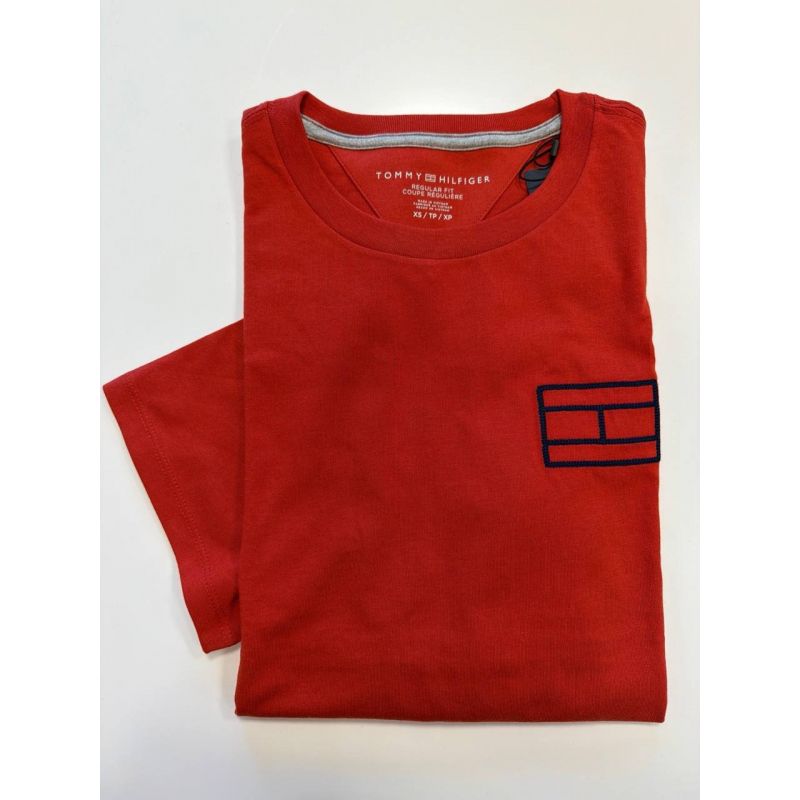 Camiseta Regular Fit Gola com bordado