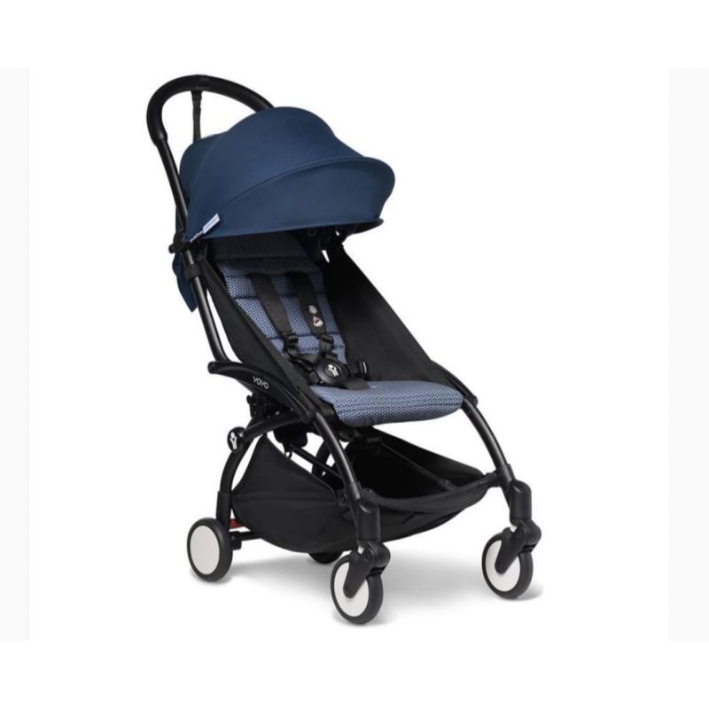 YOYO 2 BABYZEN STROLLER & COLOR PACK 6M+ COMBO, BLACK FRAME & AIR FRANCE NAVY