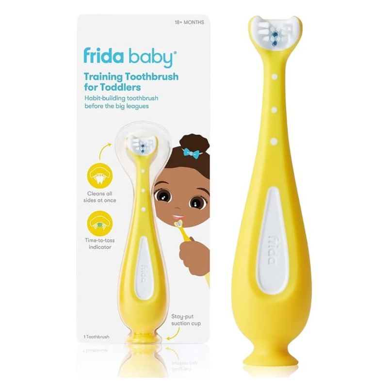 4.6 4.6 out of 5 stars 8,974 Frida Baby Triple-Angle Toothhugger Training Toddler Toothbrush | Toddler Toothbrush 2 Years
