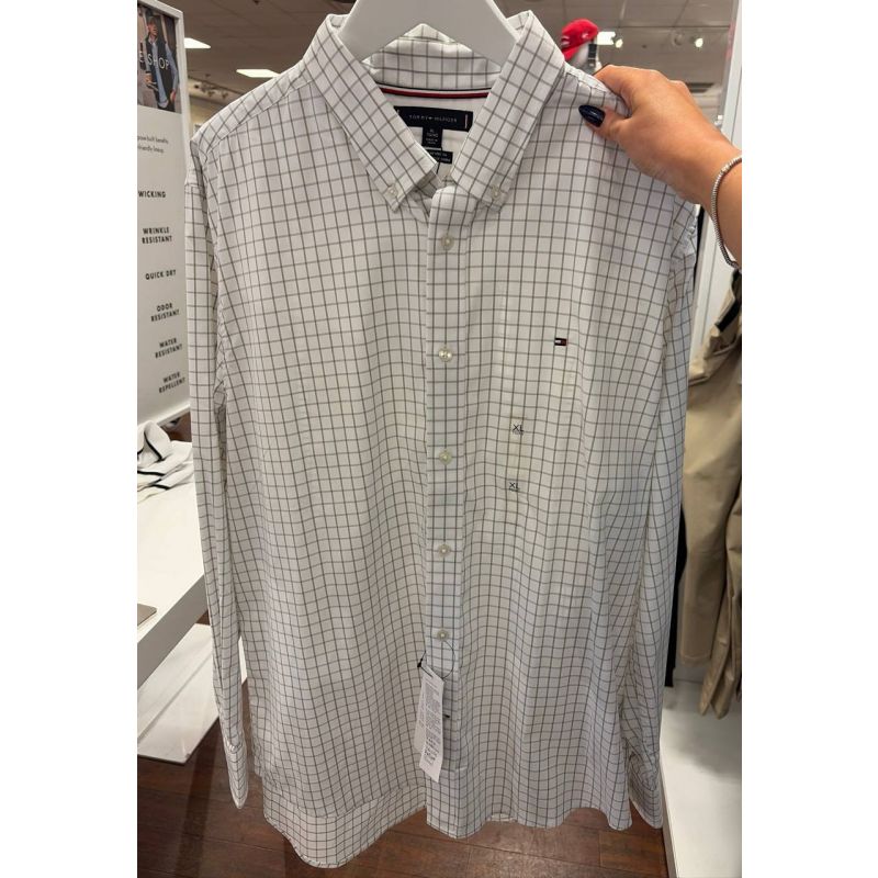 Camisa social manga longa REGULAR fit stretch nylon