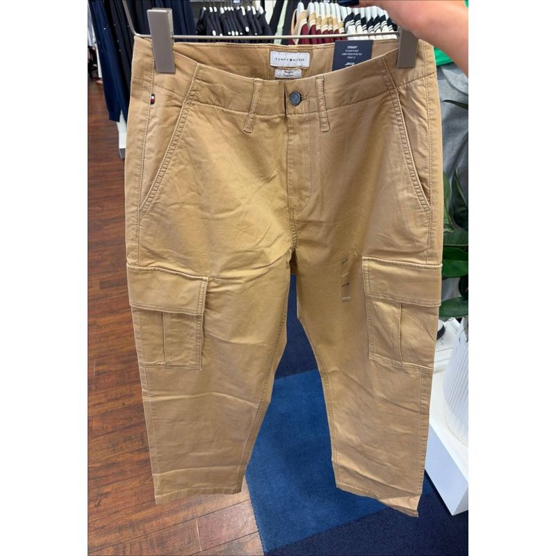 Calça Jeans Straight  cargo