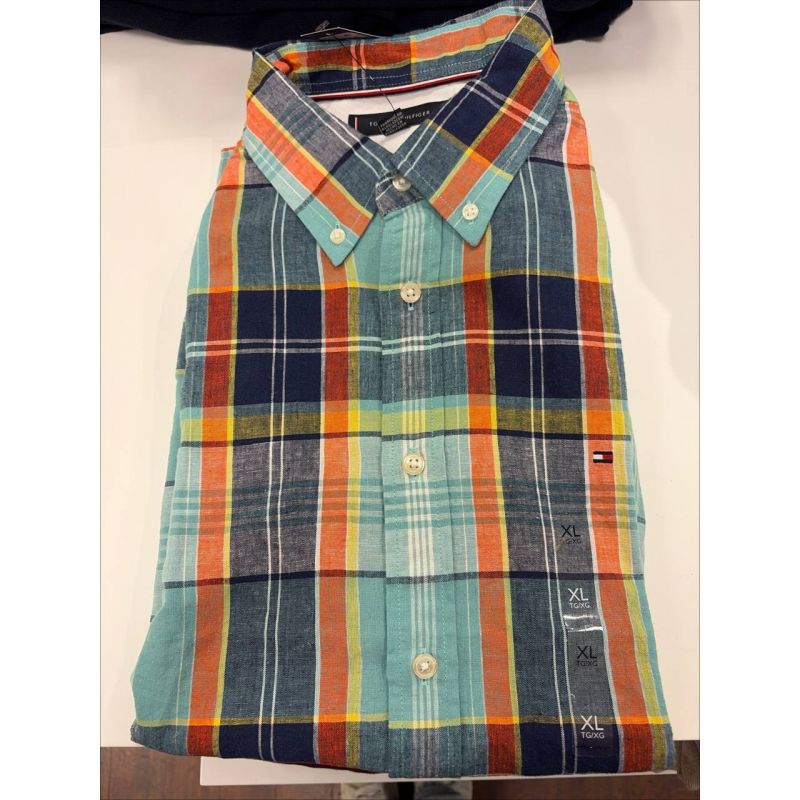 Camisa regular fit stretch manga longa