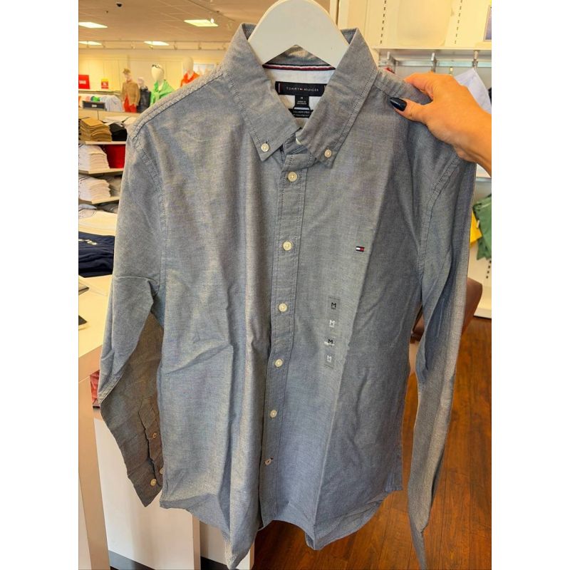 Camisa social manga longa REGULAR fit stretch oxford
