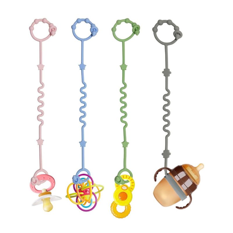 Toy Straps for Baby,RTMOK Silicone Setpacifier Clip,Applies to Car Seat Toy,Teether Toy,High Chair,Stroller Accessories,Baby 