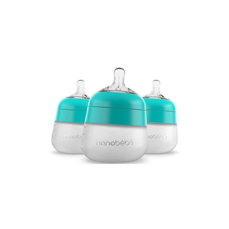 Nanobébé Flexy Silicone Baby Bottle, Anti-Colic, Natural Feel