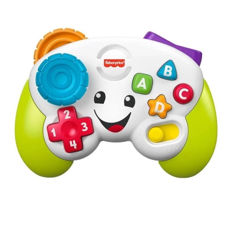 FISHER PRICE - LAUGH & LEARN BABY ELECTRONIC TOY, GAME & LEARN CONTROLLER PRETEND VIDEO GAME SOUND AND LIGHT