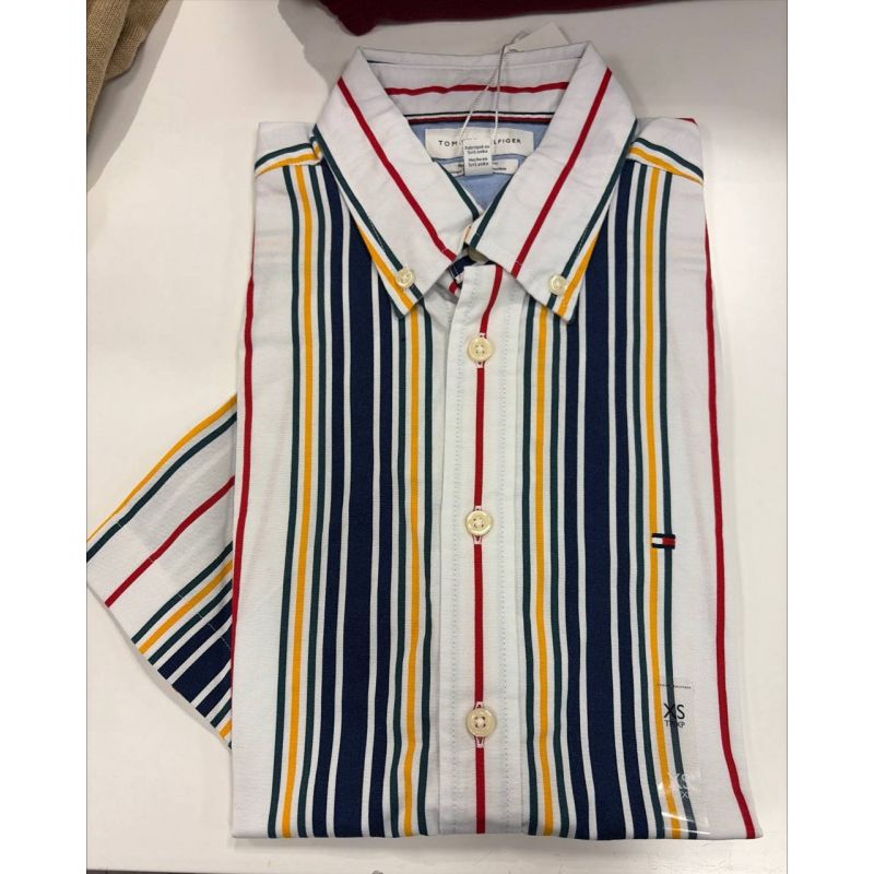Camisa regular fit stretch manga curta oxford