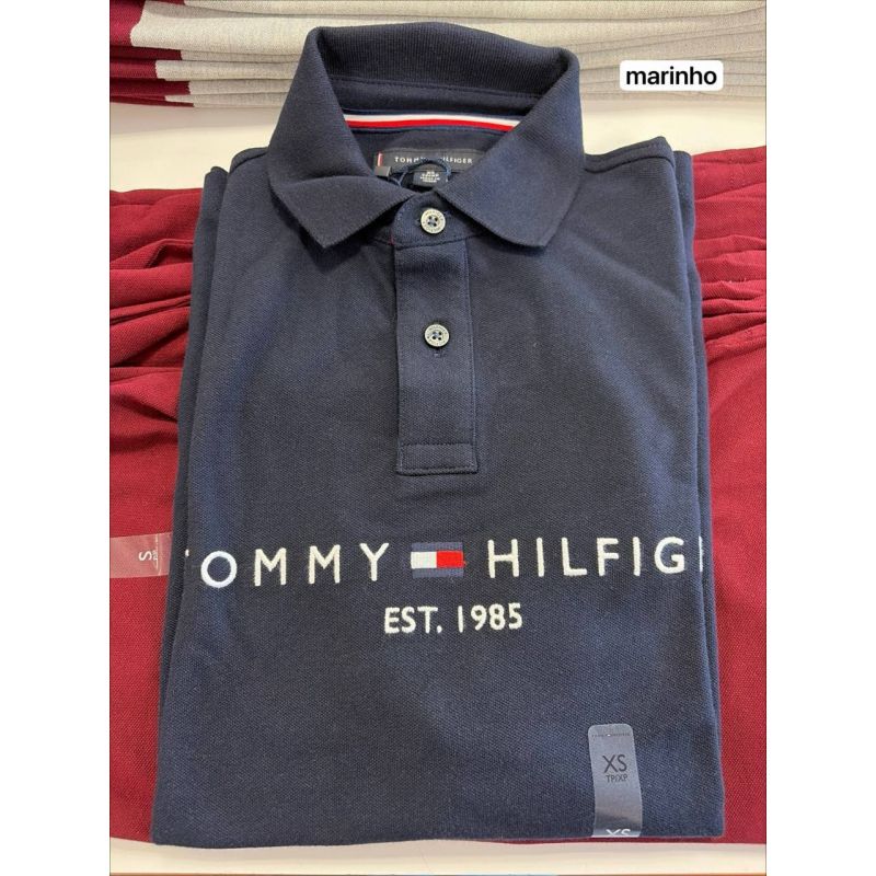 camiseta polo regular fit manga curta