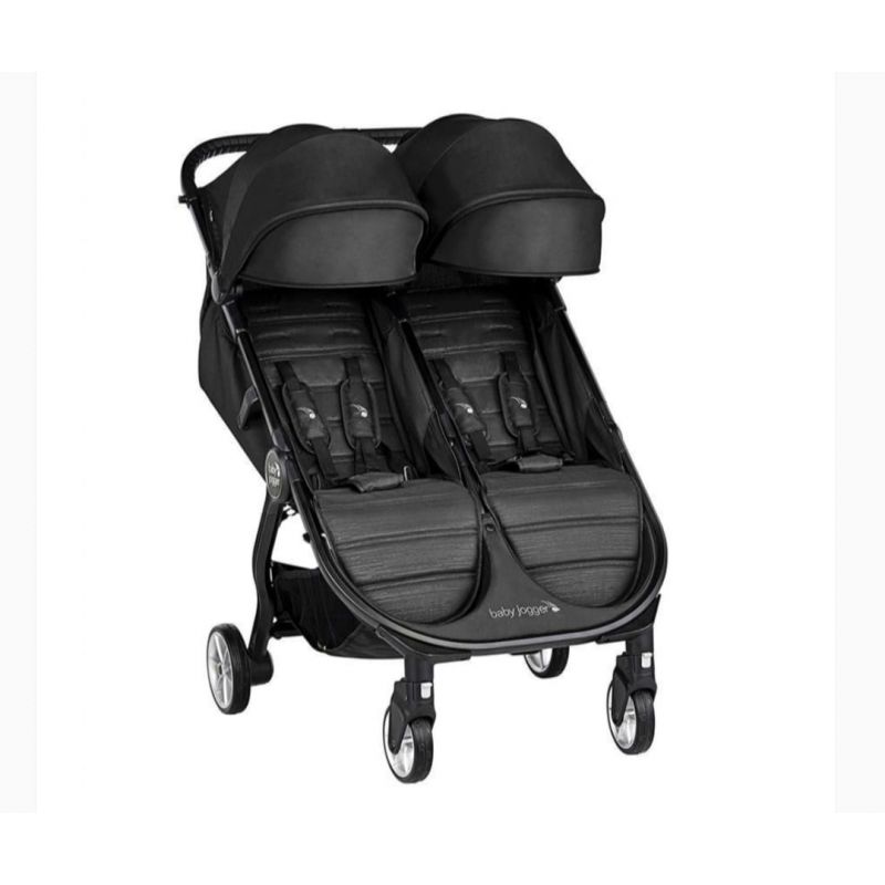 BABY JOGGER - CITY TOUR 2 DOUBLE STROLLER, PITCH BLACK
