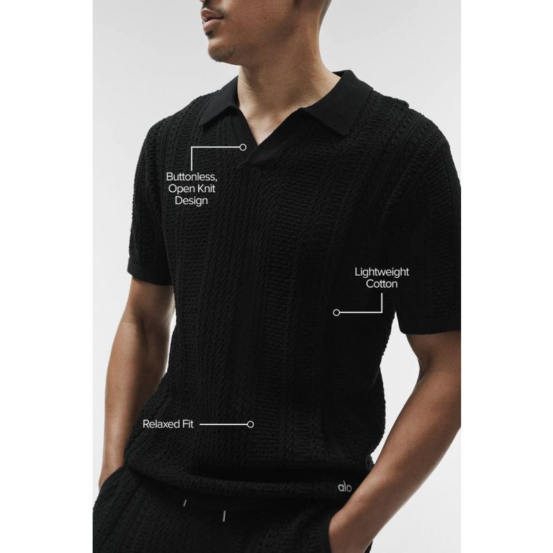 Coastline Knit Short Sleeve Polo