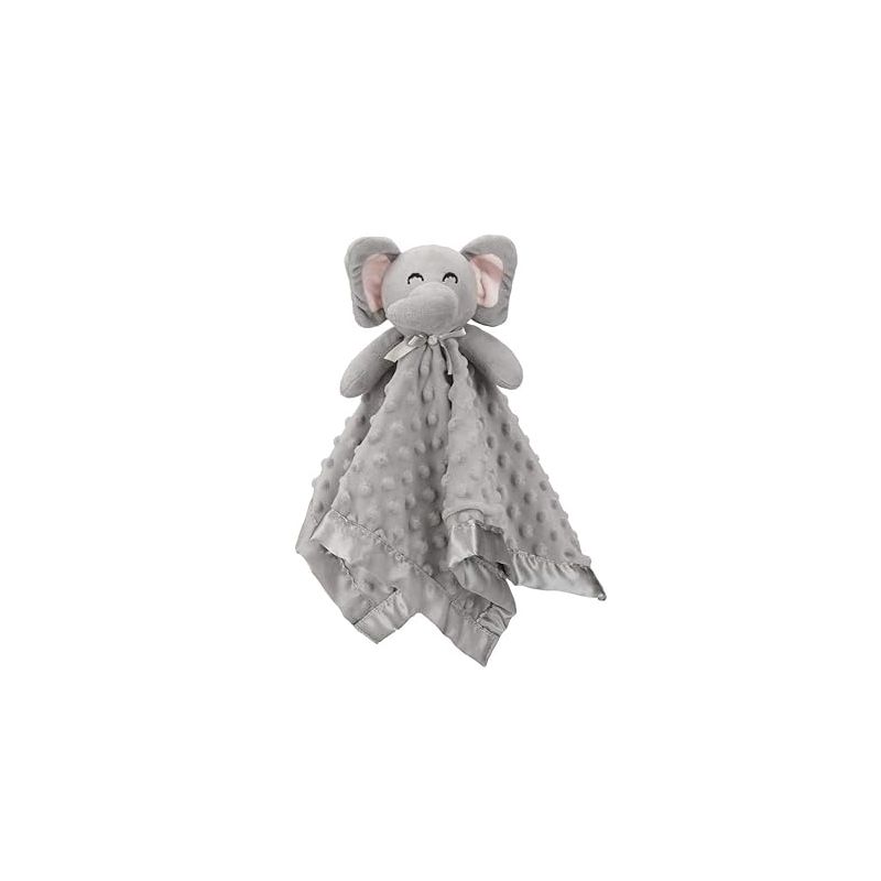 Pro Goleem Elephant Security Blanket, Soft Lovey Unisex Lovie Baby Gifts for Newborn Boys and Girls Snuggle Toy Stuffed Animal Grey 16 Inch