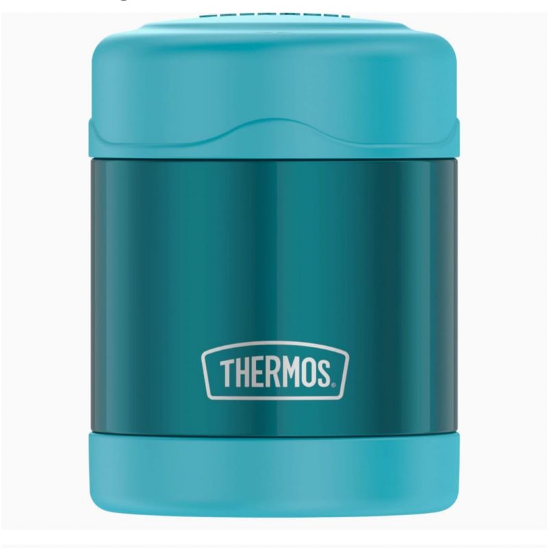 THERMOS FUNTAINER 10 Ounce Stainless Steel Vacuum Insulated Kids Food Jar, Teal