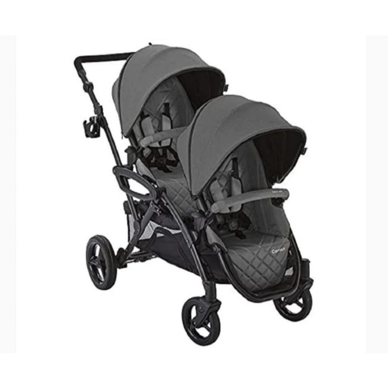 KOLCRAFT - CONTOURS OPTIONS ELITE V2 DOUBLE STROLLER, CHARCOAL