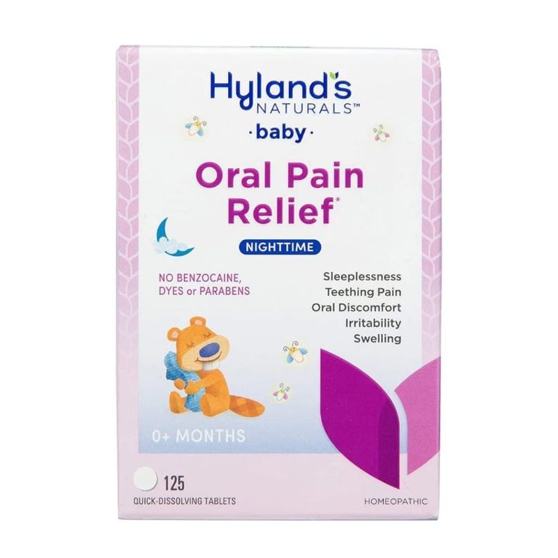 Hyland's Naturals Baby Daytime Soothing Tablets with Chamomilla, Natural Relief of Oral Discomfort, Irritability, and Swelling, 