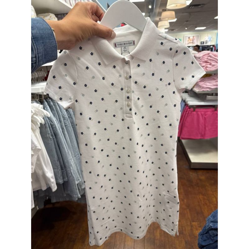 vestido polo com  manga  curta