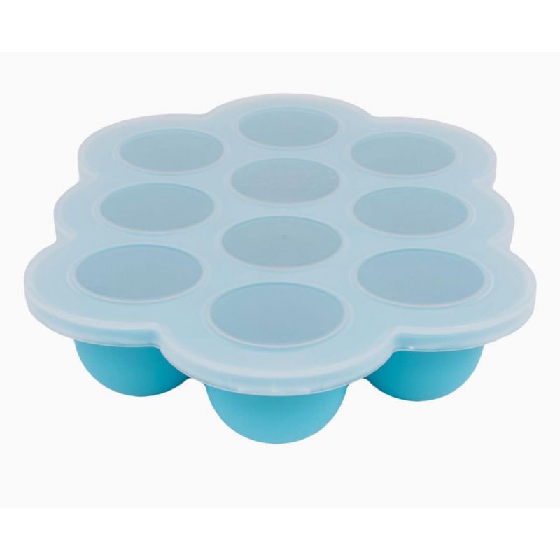 WeeSprout Silicone Freezer Tray with Clip on Lid Perfect Food Storage Container for Homemade Baby Food, Vegetable, Fruit Purees