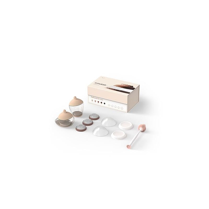 Baby Bottle Starter Kit Includes 2 Bottles 2 Nipples 2 Caps 2 Lids 3 Flow System Cleaning Brush