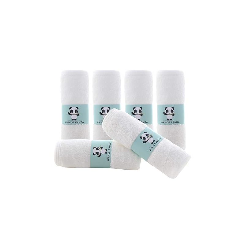 HIPHOP PANDA Baby Washcloths, Rayon Made from Bamboo