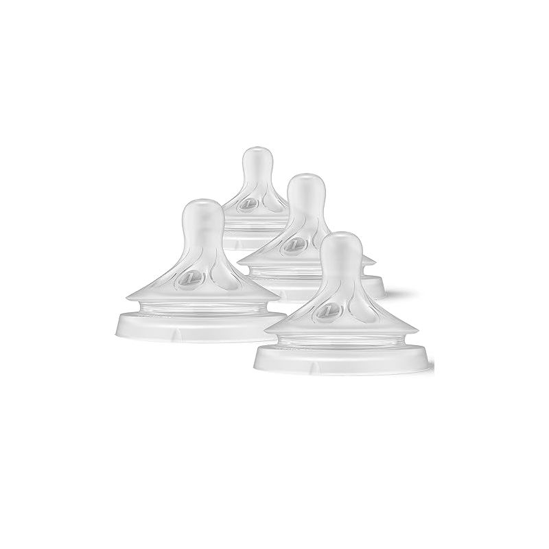 Philips AVENT Natural Response Baby Bottle Nipples Flow 1, 4pk, SCY961/04
