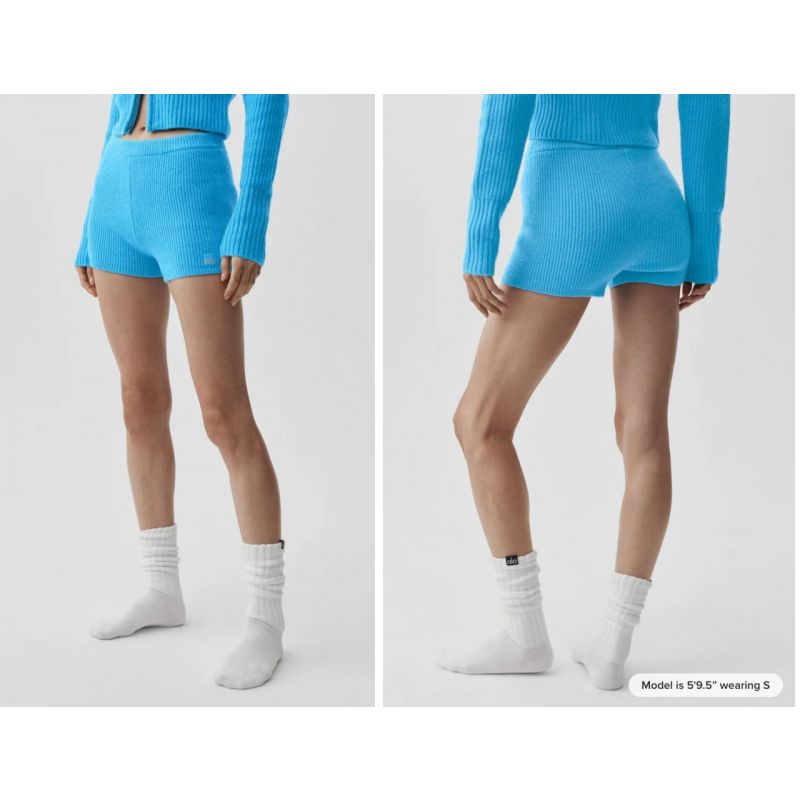 Wool Cashmere Ribbed Noble Short