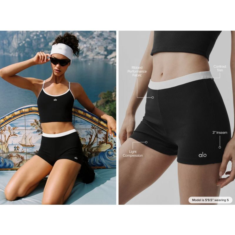 Goddess Ribbed High-Waist First Pick Short