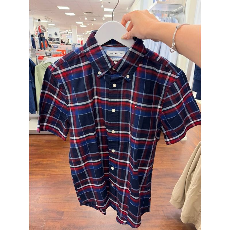 Camisa social manga curta REGULAR fit stretch cotton