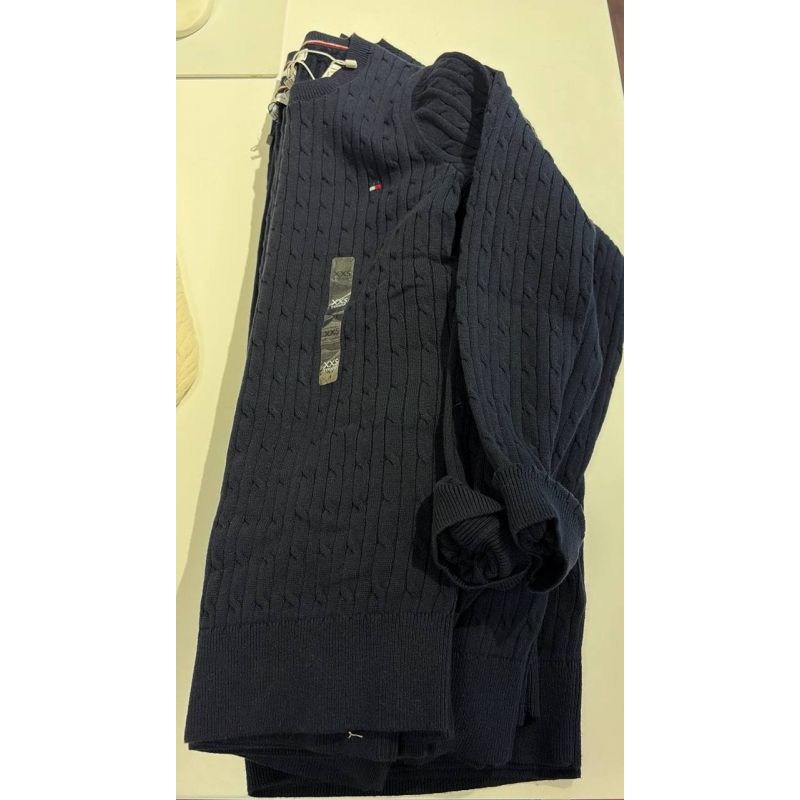 Sweater tricot trançado manga longa