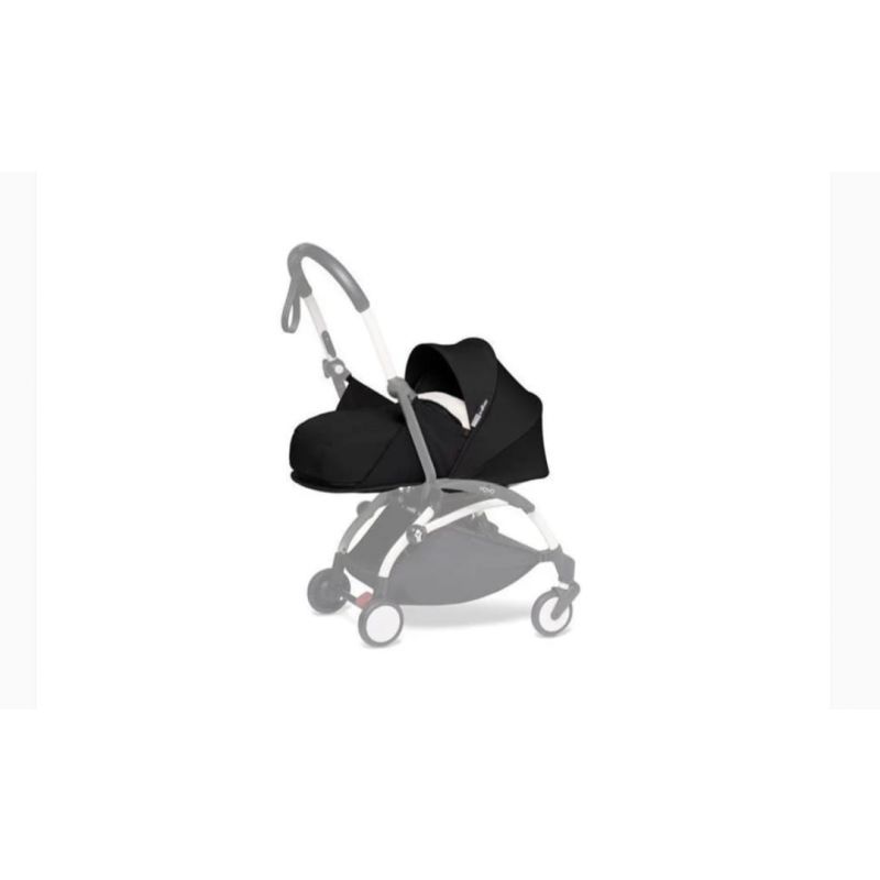 YOYO BABYZEN 0+ NEWBORN BASSINET PACK, BLACK