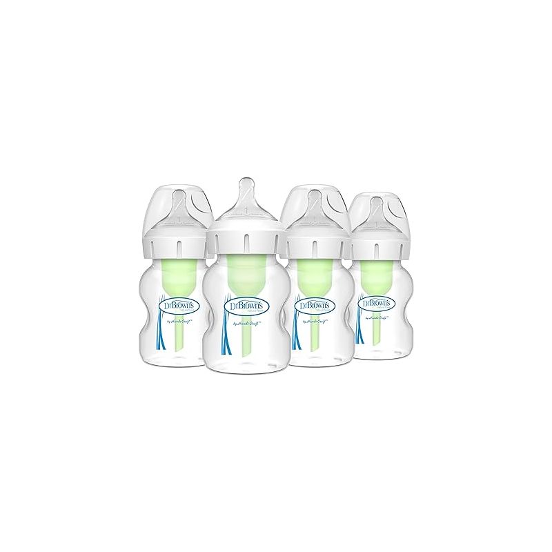 Dr. Brown's Natural Flow Anti-Colic Options+ Wide-Neck Baby Bottles