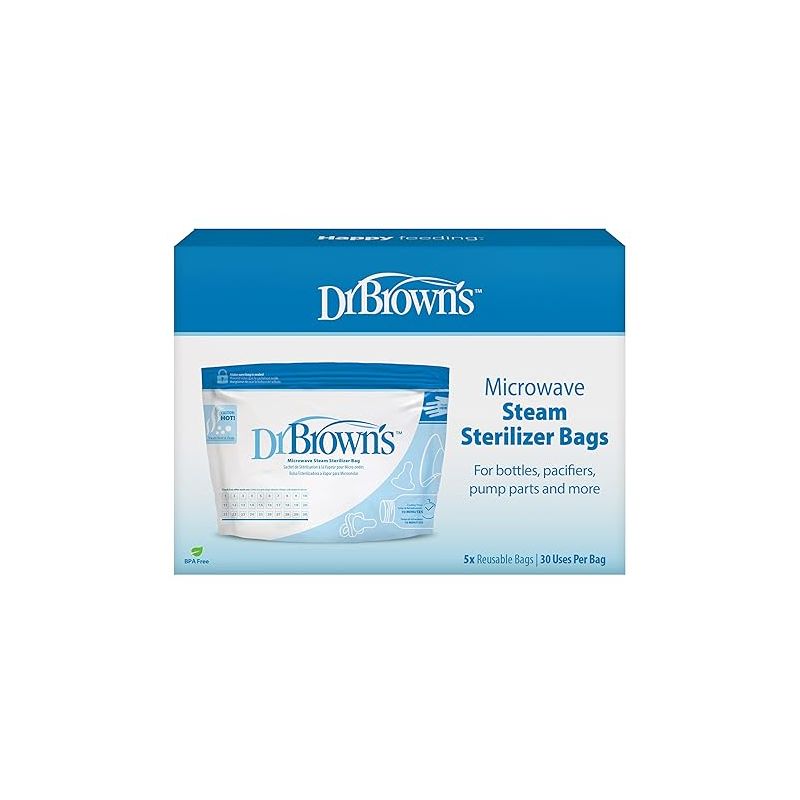 Dr. Brown's Microwave Steam Sterilizer Bags for Baby Bottles
