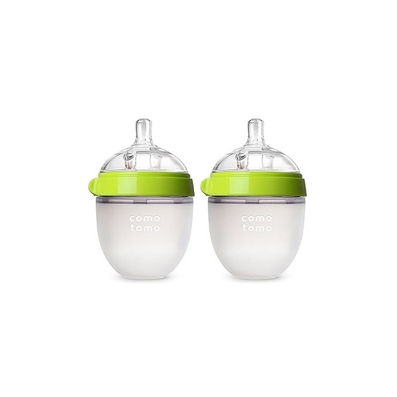 Comotomo Baby Bottle, Green, 5 Ounce