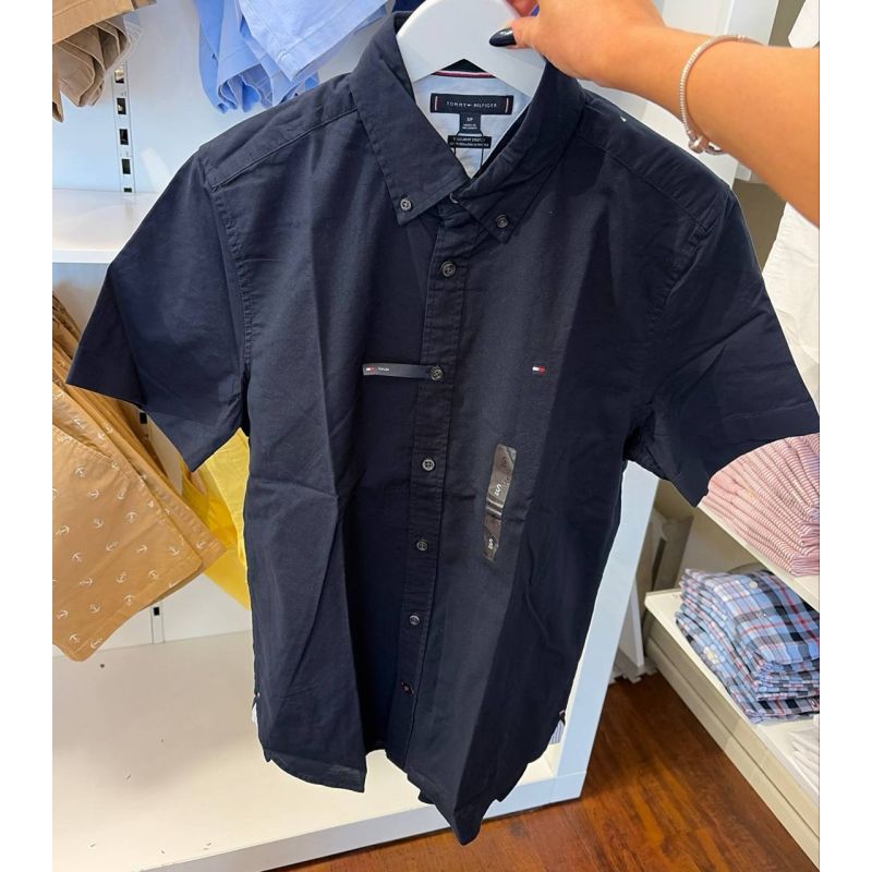 Camisa social manga curta REGULAR fit stretch cotton