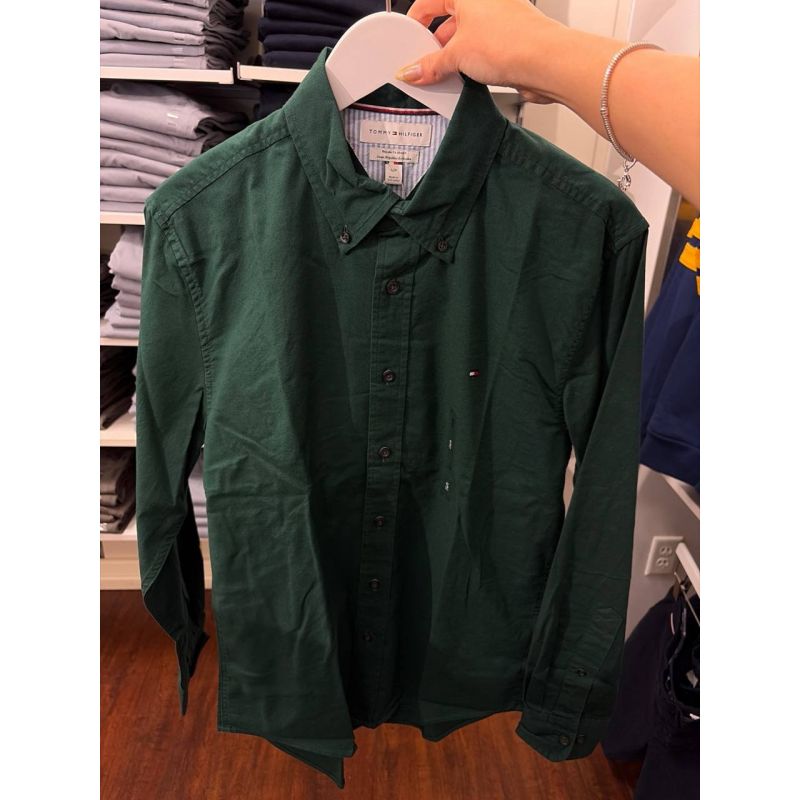 Camisa social manga longa REGULAR fit stretch oxford