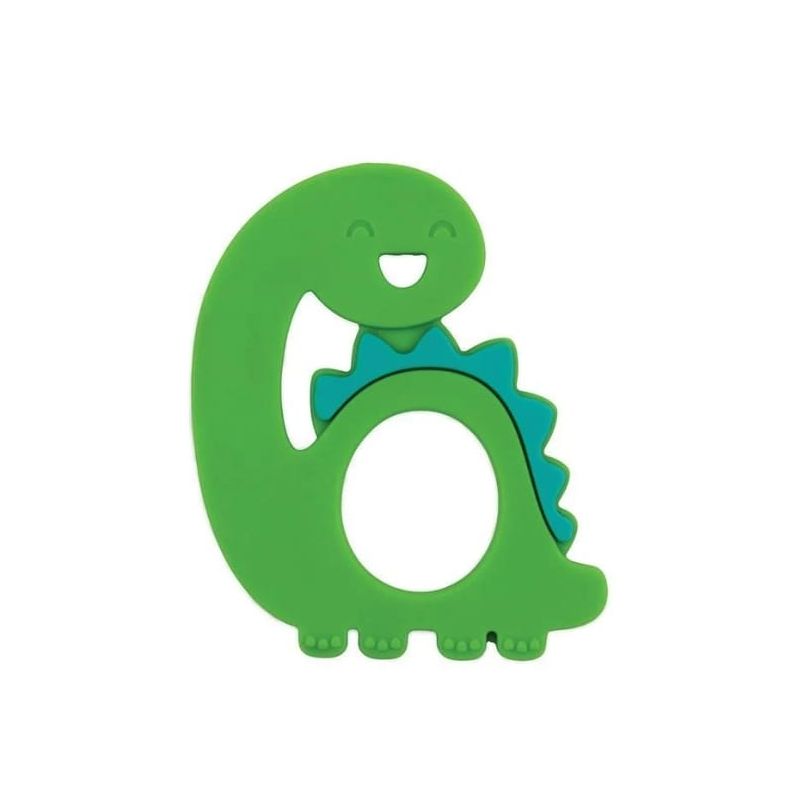 BUMKINS SILICONE TEETHER - DINOSAUR