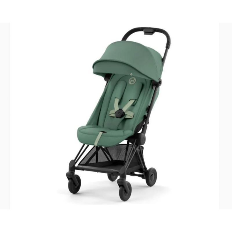 CYBEX - COYA COMPACT STROLLER, MATTE BLACK/LEAF GREEN