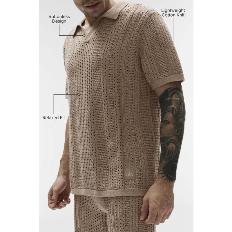 Coastline Knit Short Sleeve Polo
