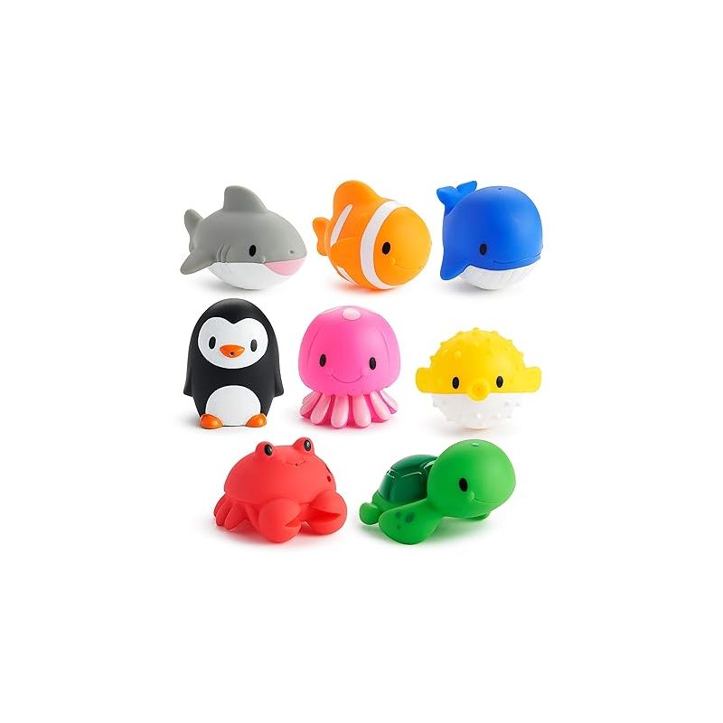 Munchkin® Ocean™ Squirts Baby and Toddler Bath Toy, 8 pack