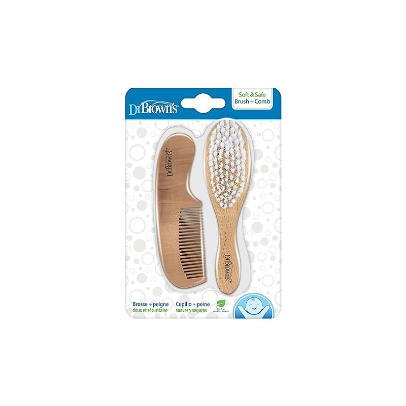 Dr. Brown's Soft and Safe Baby Brush + Comb